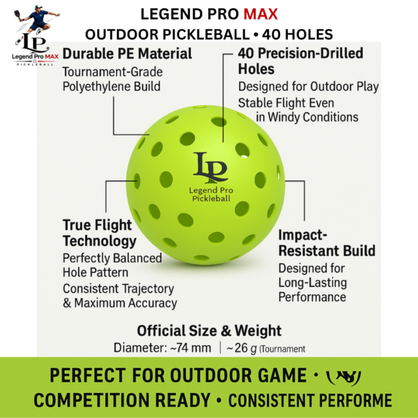 2 Legend Pro Max Pickleball Ball