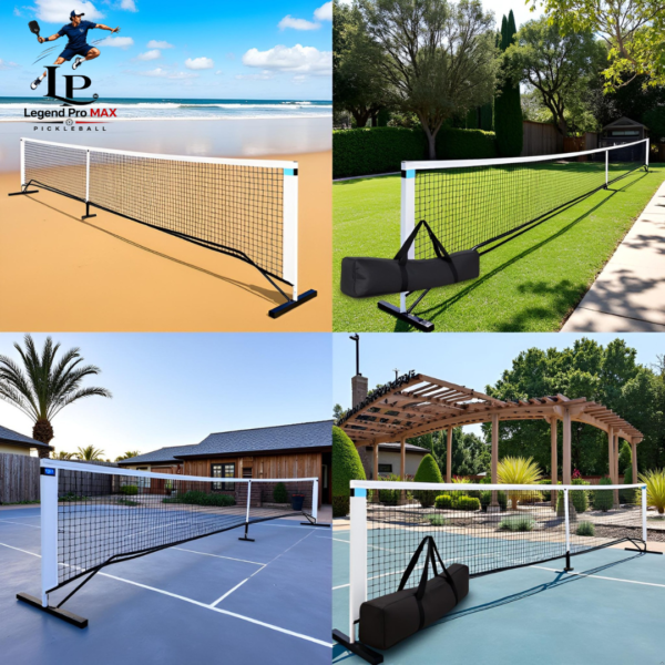 2 Pickleball Portable Net | Easy Assembly-Anti-Rust Frame-All-Weather Use