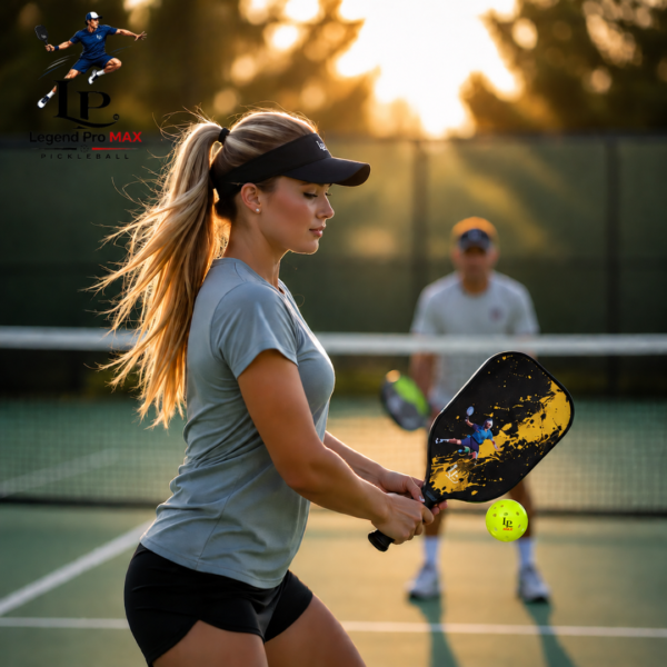 4 LEGEND PRO MAX Carbon Fiber Pickleball Paddle & Ball Set | USAPA Approved Power Grip