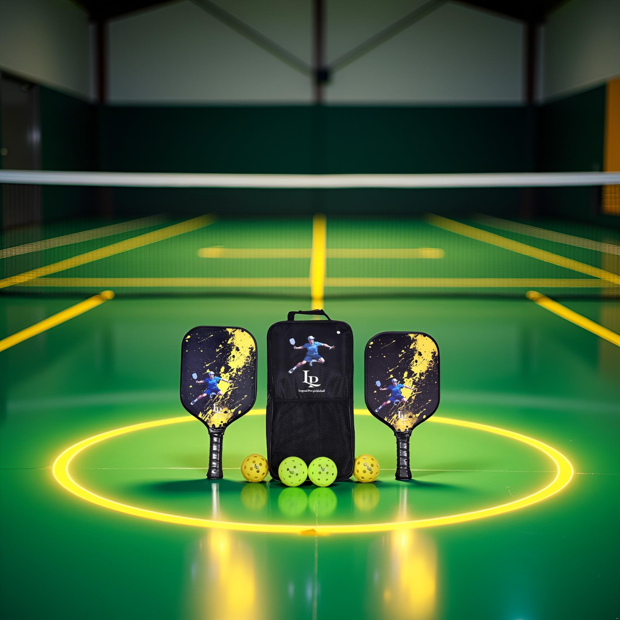Pickleball Paddle Set | Fiberglass Paddle Set with UV Printing - Image 2