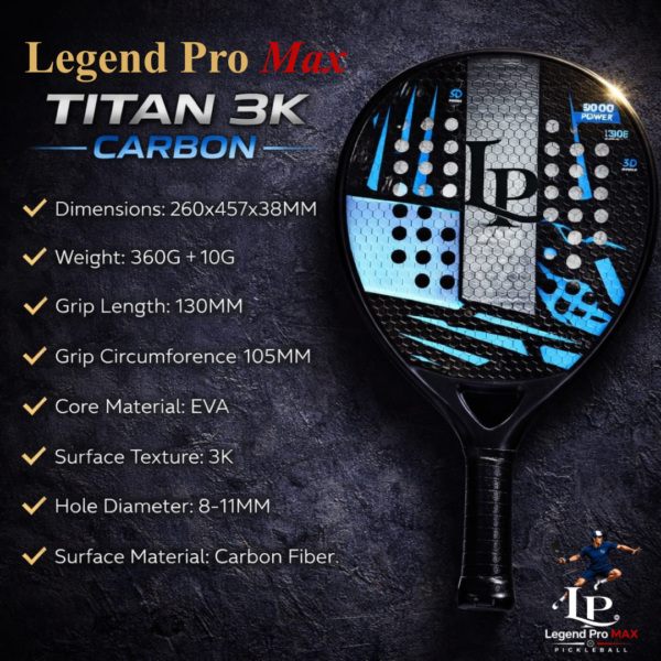 Legend Pro Max Titan 3k paddle