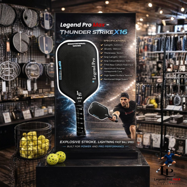 Legend Pro Max Thunder Strike X16 Pickleball Paddle